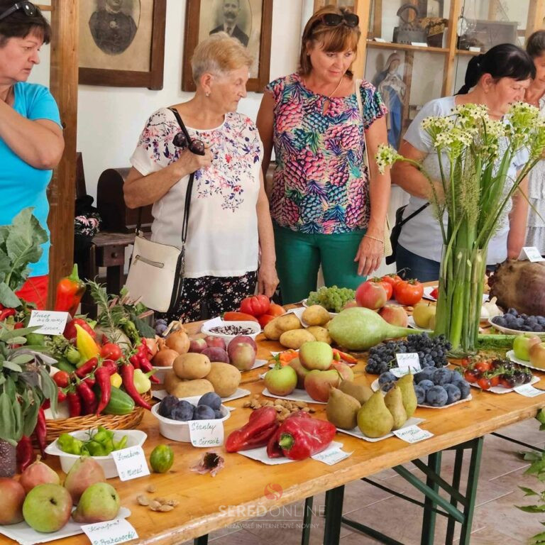 Výstava ovocia a zeleniny v Šintave